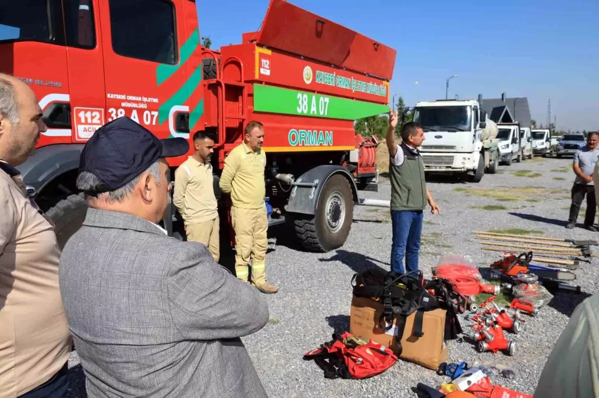 Talas Belediyesi Ali Dağı’nda Yangınla Mücadele Eğitimi ve Tatbikatı Yaptı